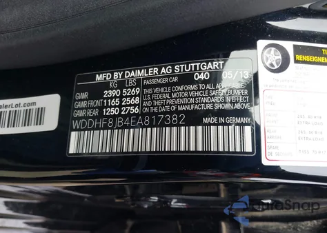 2014 Mercedes-Benz E 350 4Matic from USA, damaged, VIN WDDHF8JB4EA817382